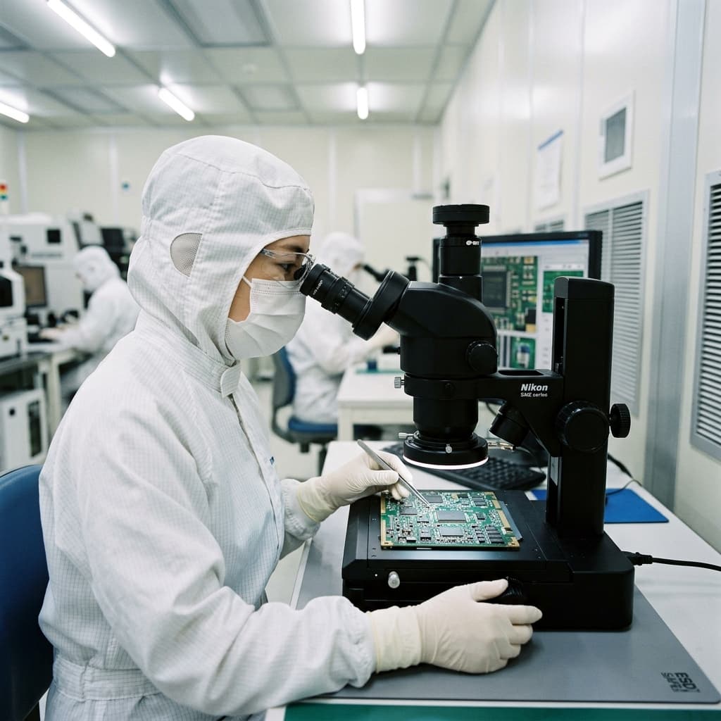 Quality Control PCB manufacturing and electronics production